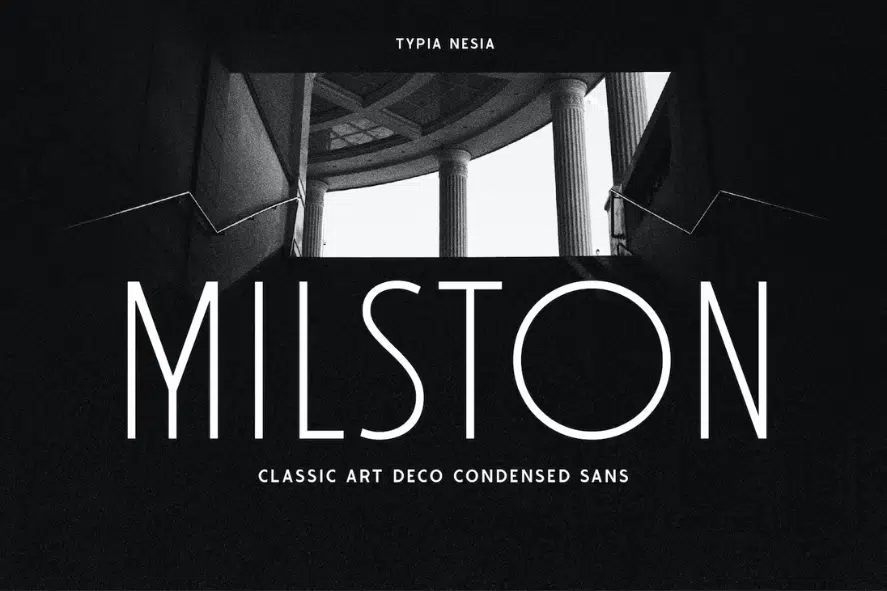Milston - Best Brutalist Font