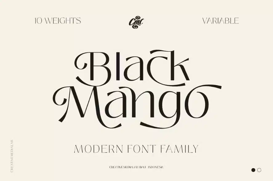 Black Mango - Best Brutalist Fonts