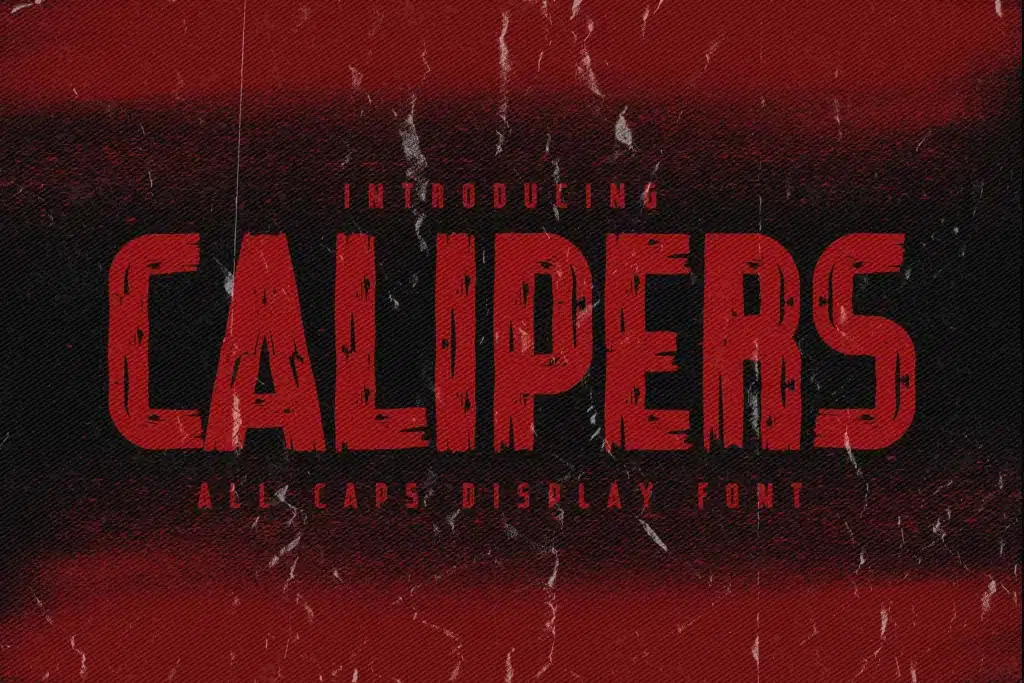 CALIPERS - All Caps Display Font