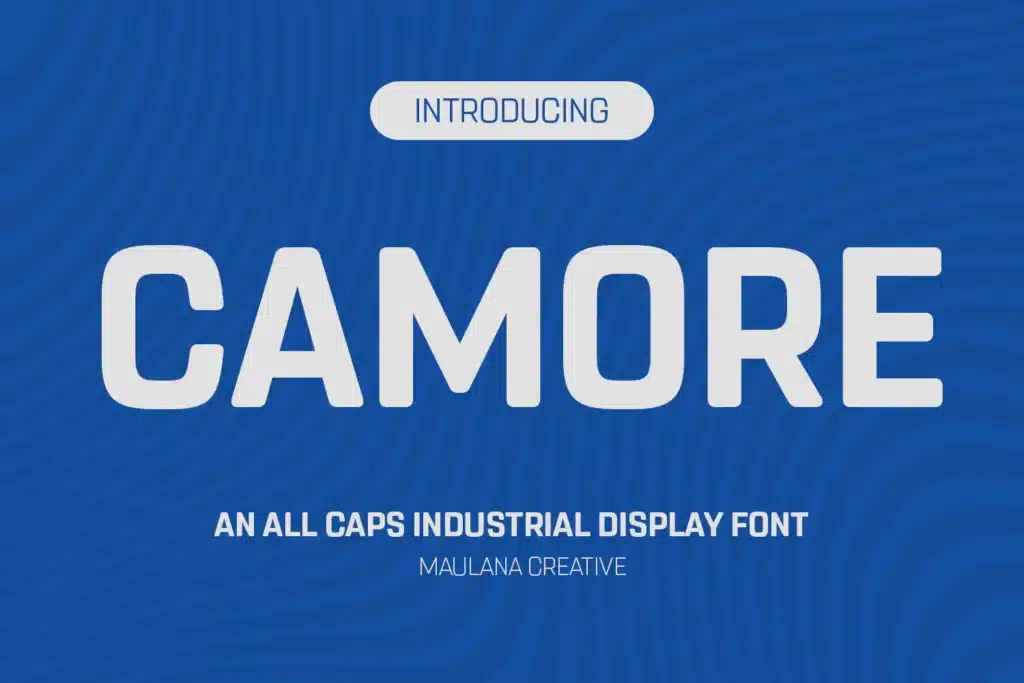 Camore Sans Serif All Caps Font