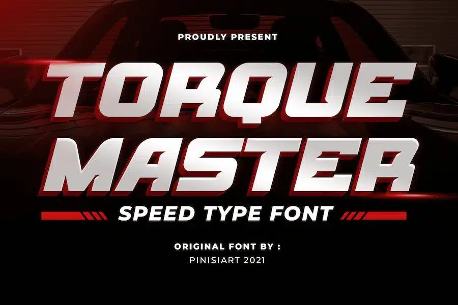 Torque Master - A speed type font for multiple selections