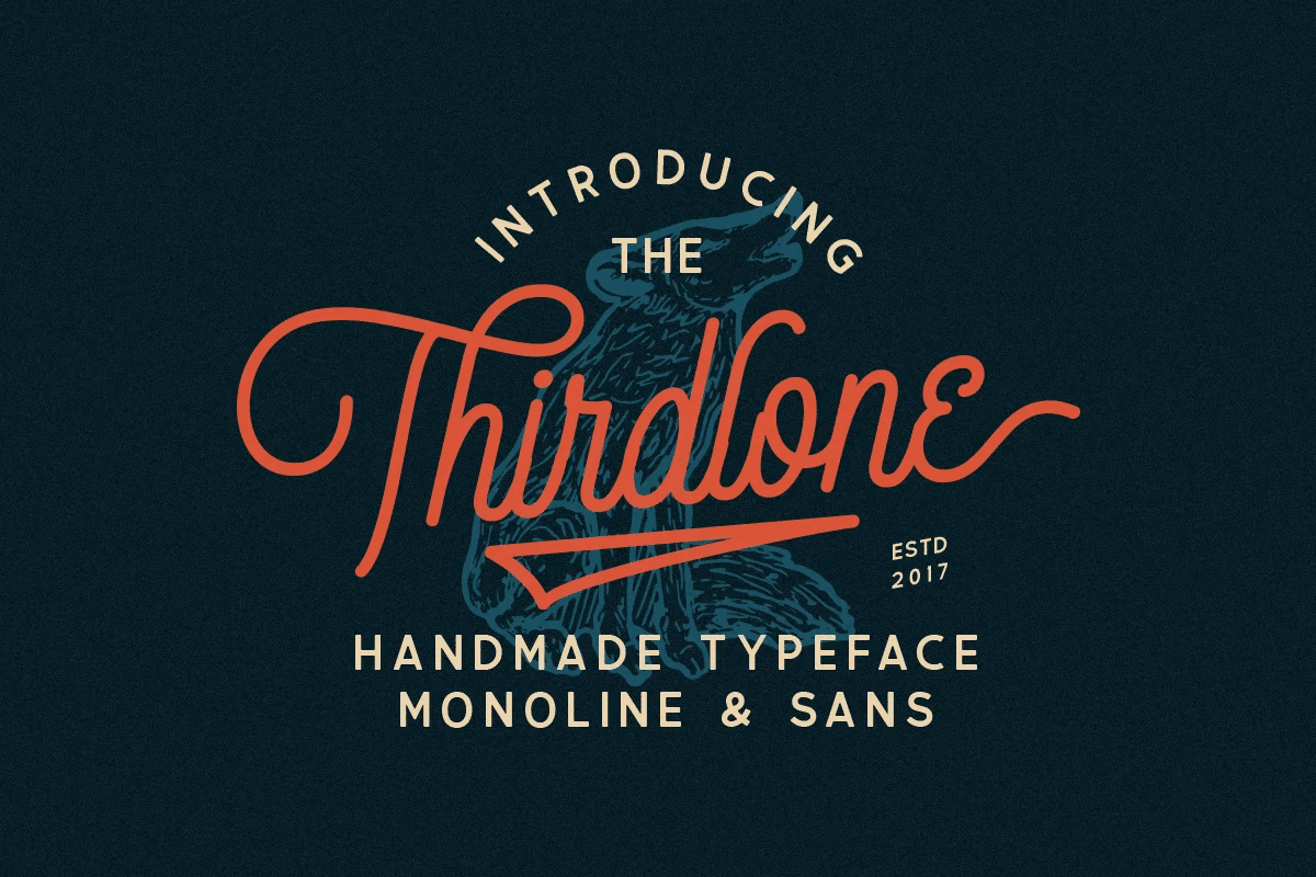 A handmade typeface with modern look