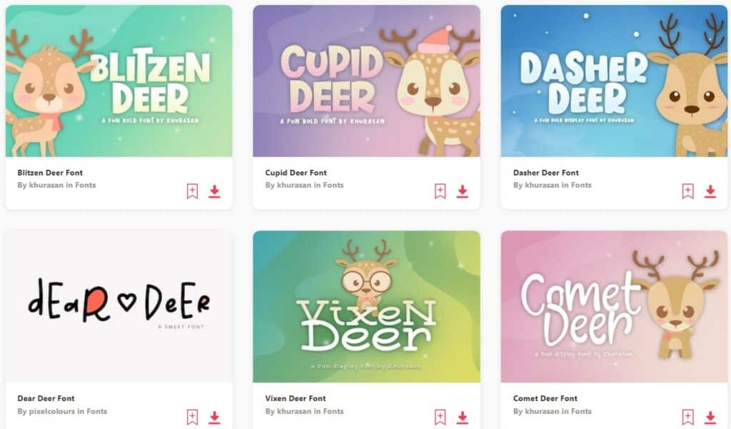 Deer font main