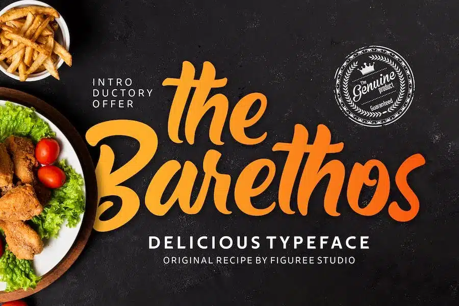 A delicious typeface font for your designs