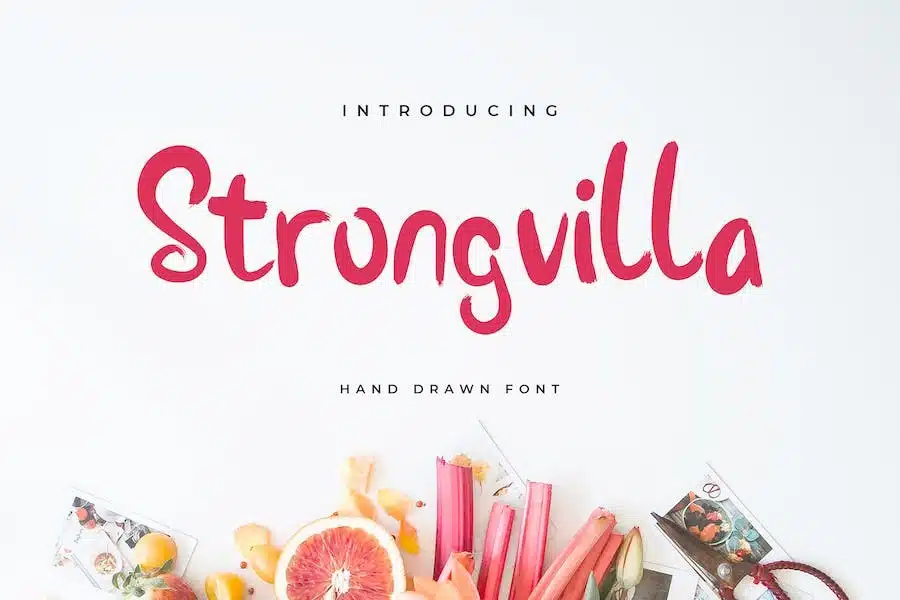 A fun and hand drawn font