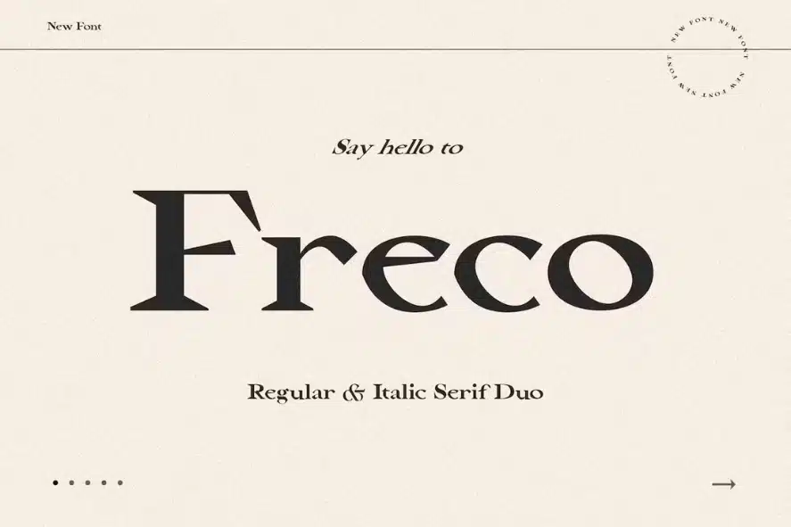 Freco - Best Brutalist Fonts