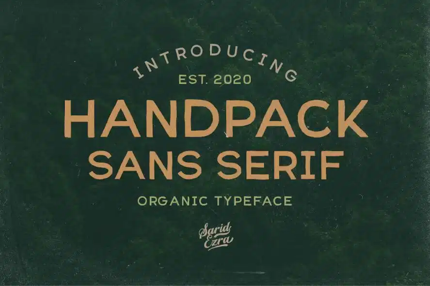 Handpack Organic Font