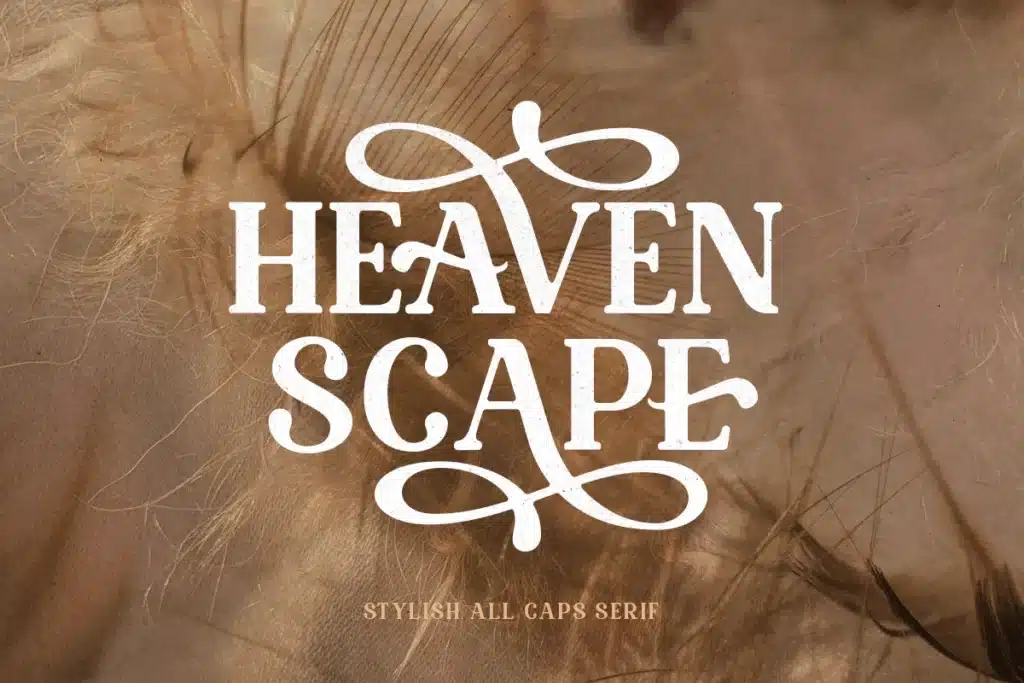 Heaven Scape - Stylish All Caps