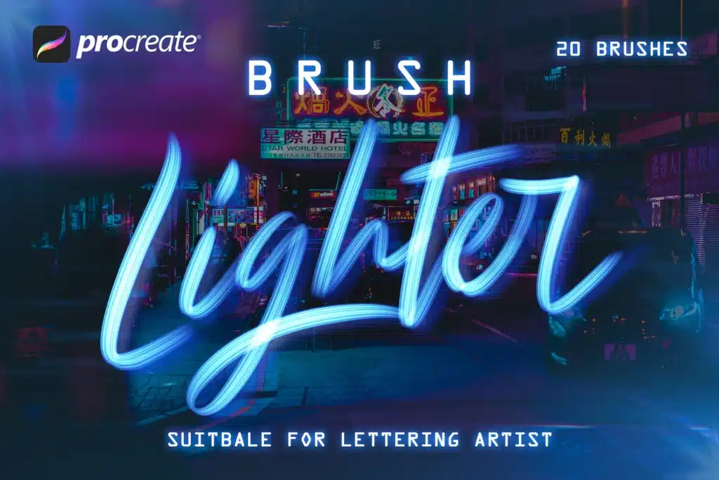 Lighter Brushes - Procreate Brush
