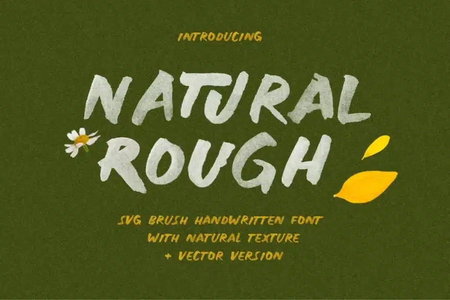 Natural Rough Organic Font