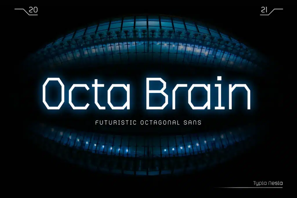 Octa Brain - Futuristic Octagonal Sans Serif