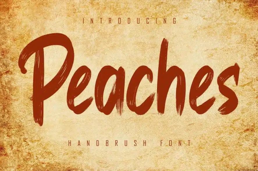 Peaches Organic Font
