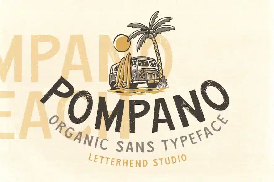 Pompano Organic Font