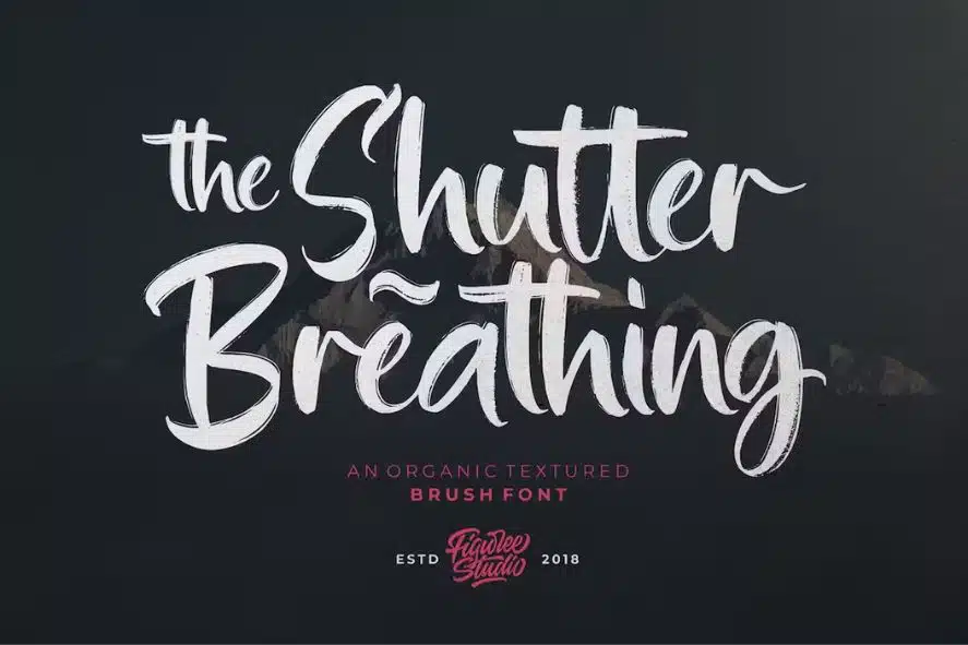 Shutter Breathing Organic Font