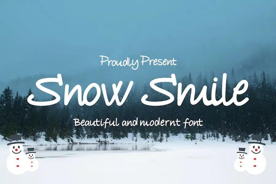 A beautiful and modern font - Snow fonts