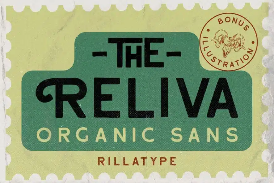 The Reliva Organic Font