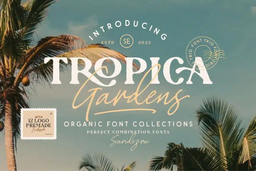 Tropica Gardens Organic Font
