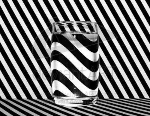 Striped Thing Waterglass by Finvara
