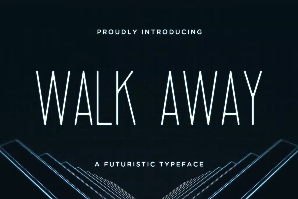 Walk Away – Futuristic Font