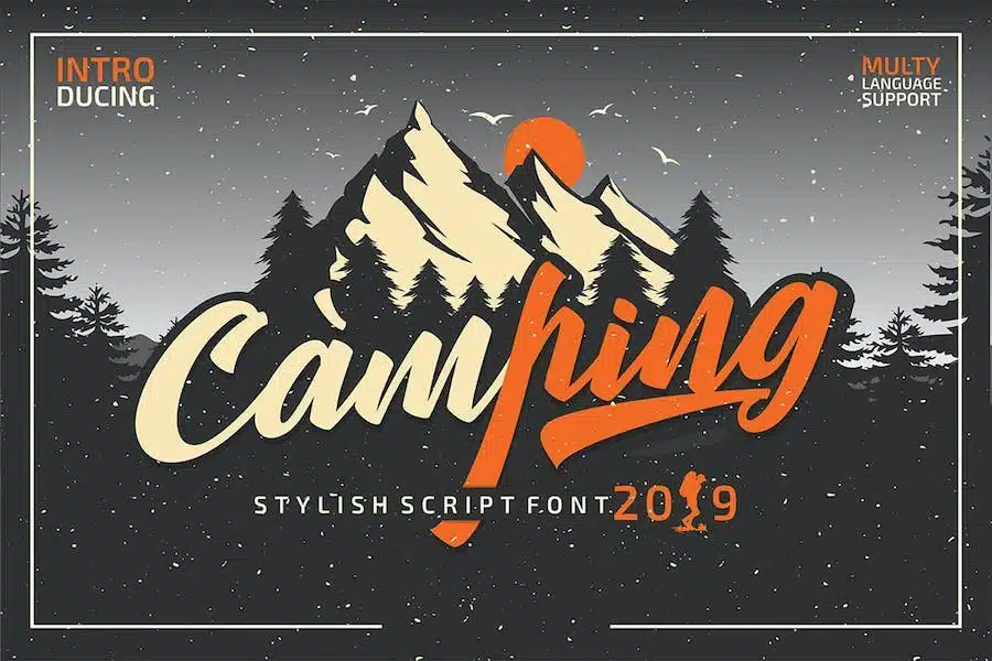 Camping Fonts - A unique style