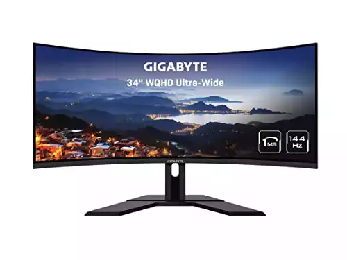 GIGABYTE G34WQC A Ultra Wide Curved Gaming Monitor