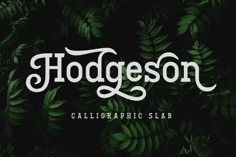 Hodgeson Embroidery Font