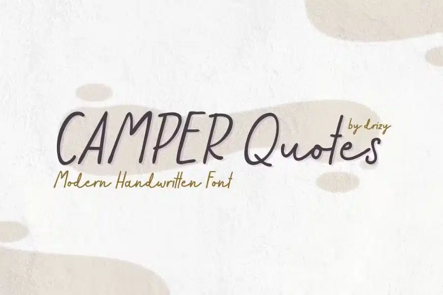 Camper Quotes Quote Font
