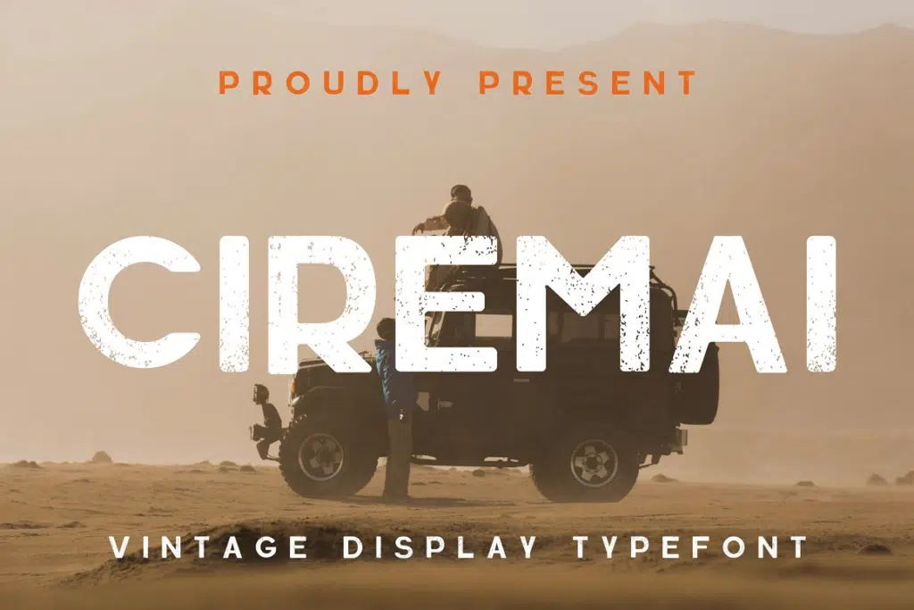 Ciremai - Vintage Display Font