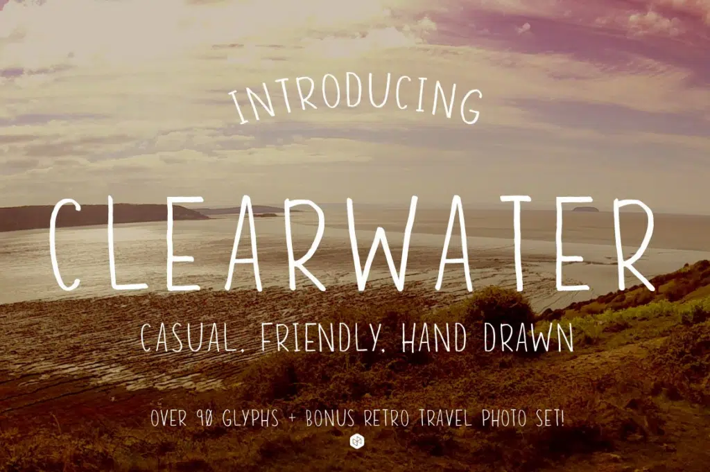Clearwater - Hand Drawn Font