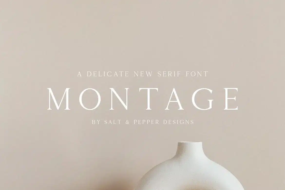 A new serif Collage font