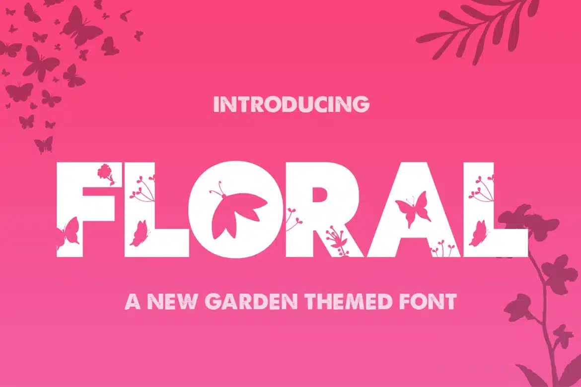 A new Garden themed Leaf font