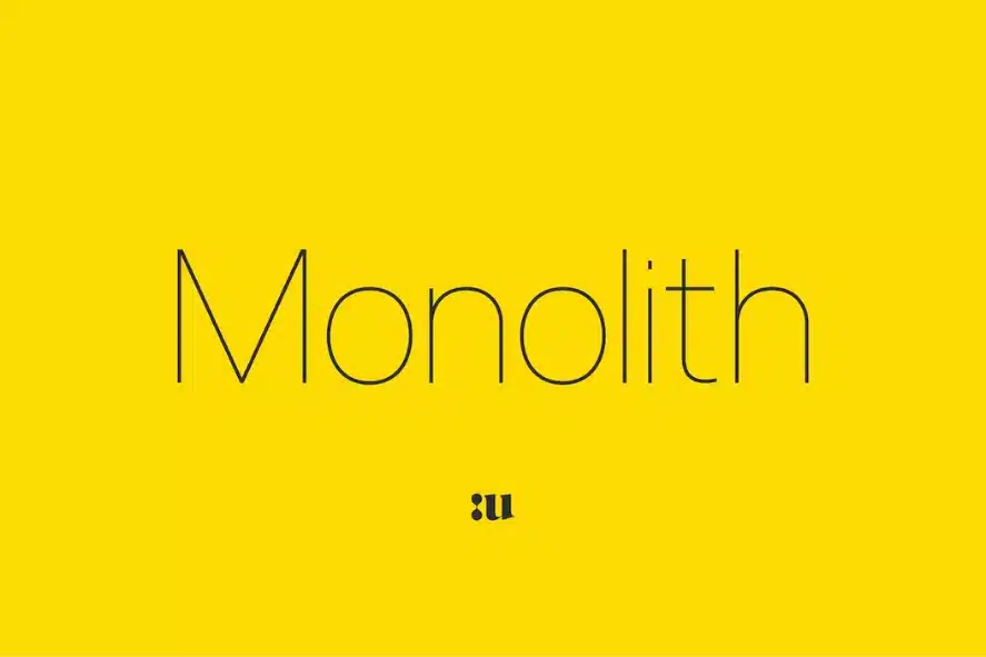 Monolith - Best Swiss Font