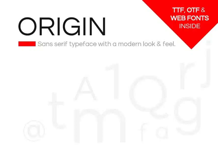 Origin - Best Swiss Font