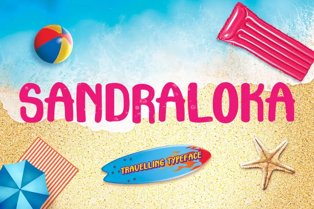 Sandraloka - Travelling Kids Font