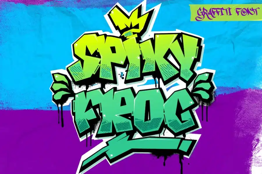 Spiky Frog Sharp Font