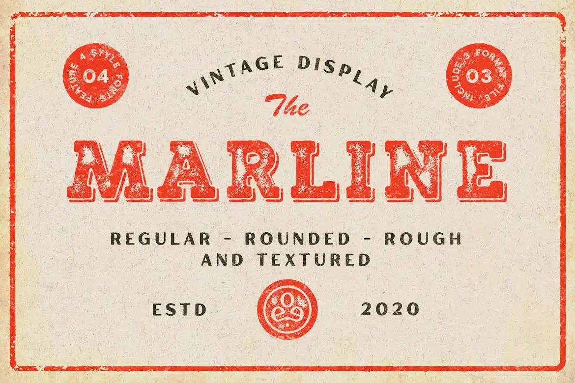 A vintage textured font for your next projects 