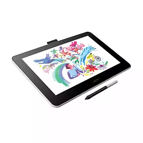 Wacom One HD Creative Pen Display, Drawing Tablet With Screen, 13.3" Graphics Monitor