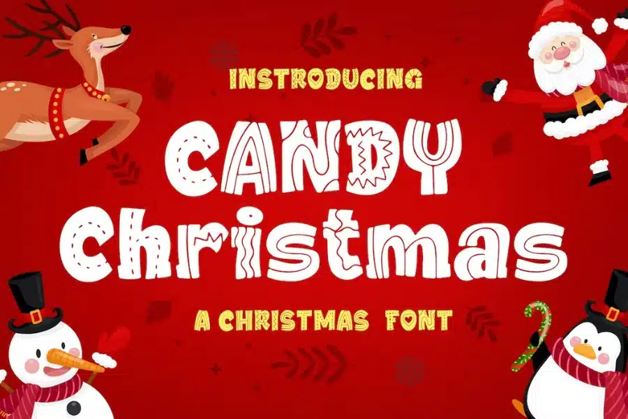 Candy Christmas Candy Font