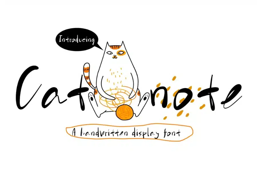 Cat Note Cat Font