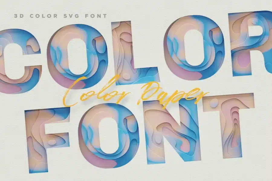 Color Paper Color Font