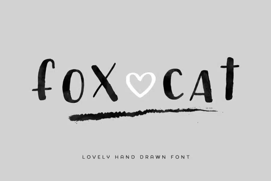 Fox Cat Handrawn Cat Font