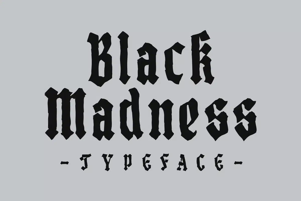 Black madness German Font