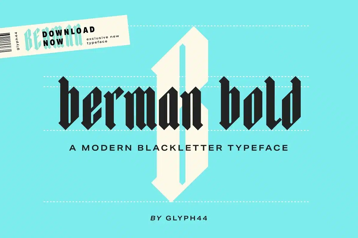 A modern blackletter German Font