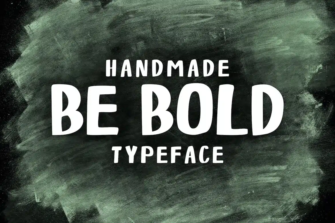 A be bold Handmade Font