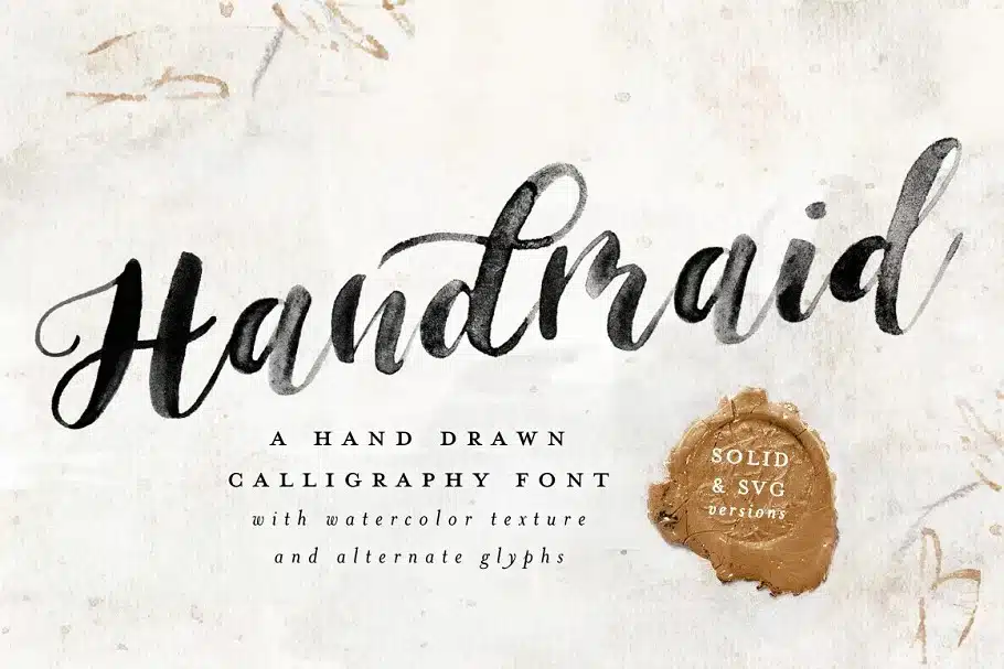 A hand drawn calligraphy Handmade Font