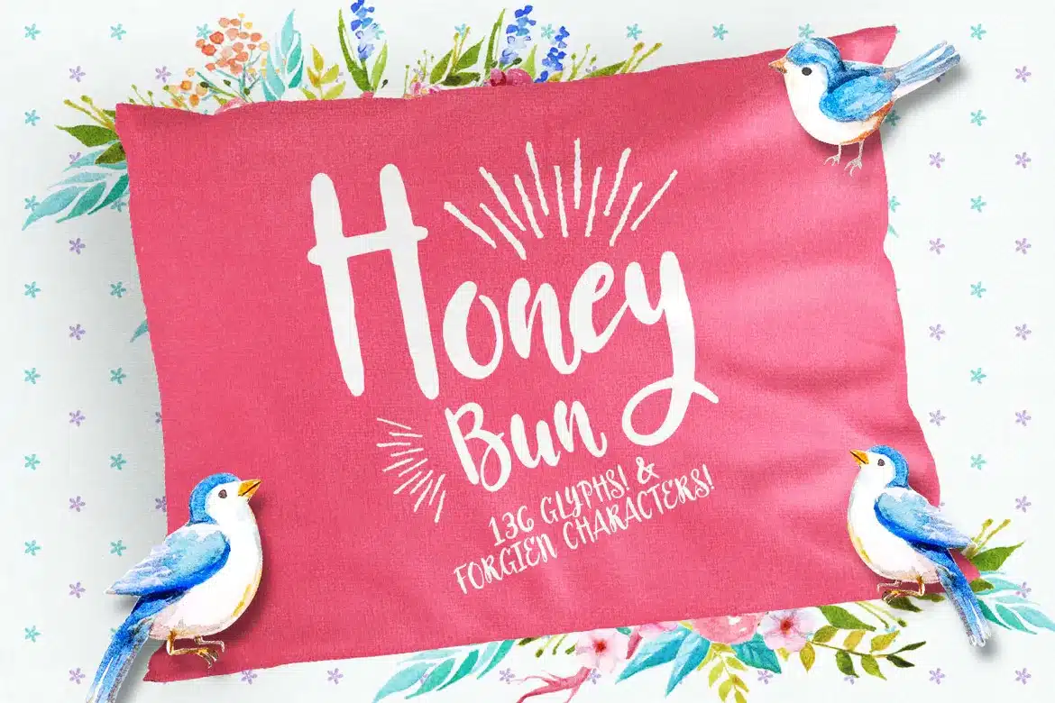 A Honey bun Honey Font