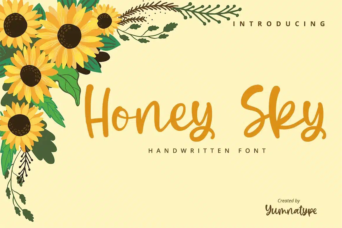 A Handwritten Honey Font