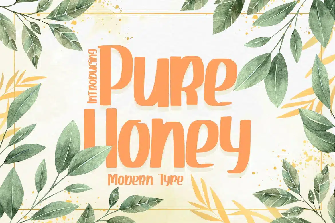 A modern Honey Font
