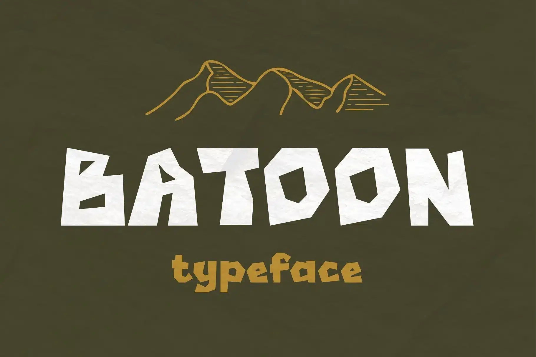 A Batoon Hunting Font
