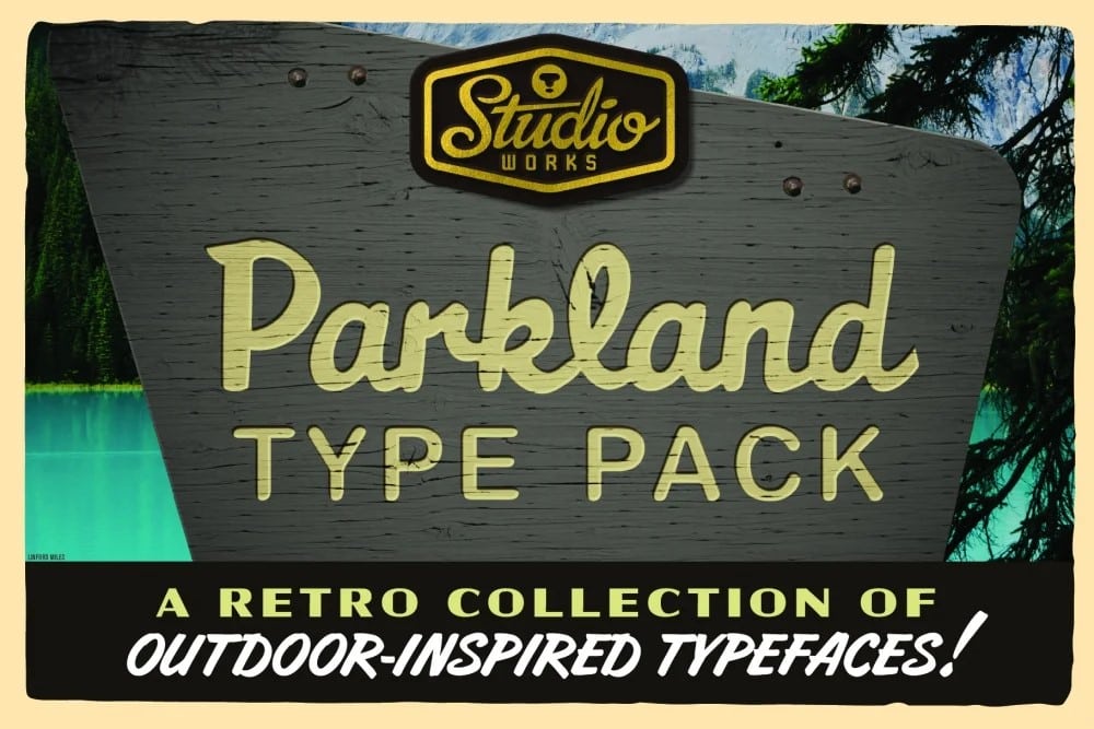 A retro collection Hunting Font